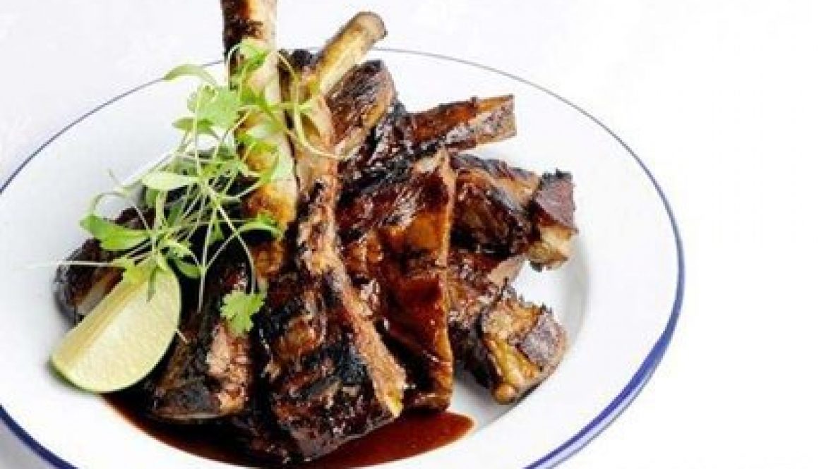 Barbecued sticky ribs