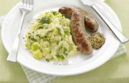 Sausages with Winter Veg Mash